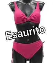 Bikini tinta unita magenta