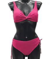 Bikini tinta unita magenta