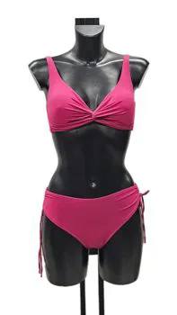 Bikini tinta unita magenta