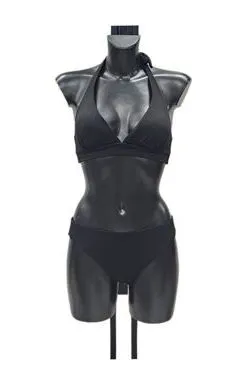 Bikini triangolo nero coppa estraibile