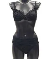 Bikini con ferretto nero
