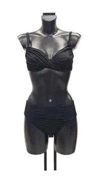 Bikini con ferretto nero