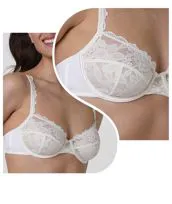 Reggiseno pizzo bianco latte