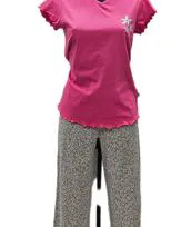 Pigiama a pinocchietto fuxia