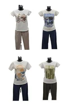 Maglie cotone manica corta fantasia