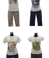 Maglie cotone manica corta fantasia