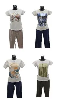 Maglie cotone manica corta fantasia