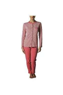 Pigiama caldo cotone fantasia rosa