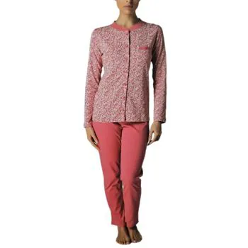 Pigiama caldo cotone fantasia rosa