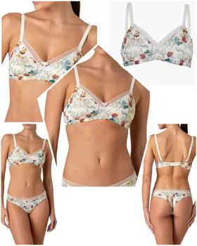Reggiseno senza ferretto fantasia
