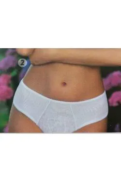 Brasiliano bianco in tulle e licra ricamata