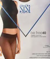 Collant 40 Den velato vita bassa
