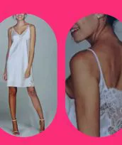 Sottoveste raso e pizzo
