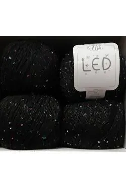 Cotone con pajet nero