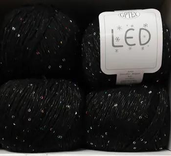 Cotone con pajet nero