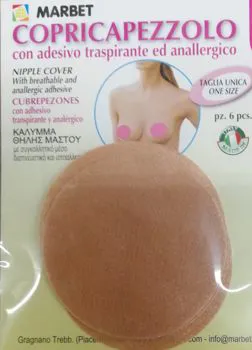 Copricapezzolo con adesivo