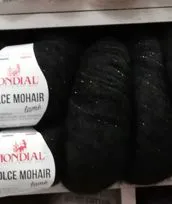 Dolce mohair lamė nero